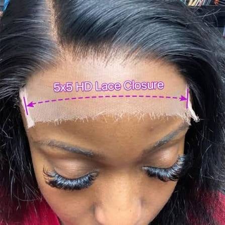 LUXERAWCO Hd lace frontal - 13x6 6x6 5x5 lace closure pieces all 20in